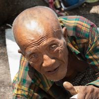 Bed&uuml;rftiger / beggar (Bangkok / Thailand) People412
