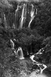 Wasserf&auml;lle / water falls (Plitvicer Seen Kroatien - plitvice lakes Croatia) b&amp;w181
